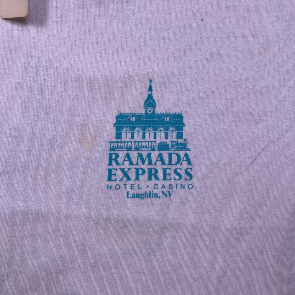 VTG Murinas Best Mens White Ramada Express Hotel Casino Laughlin NV River Rat‎ - Picture 3 of 14
